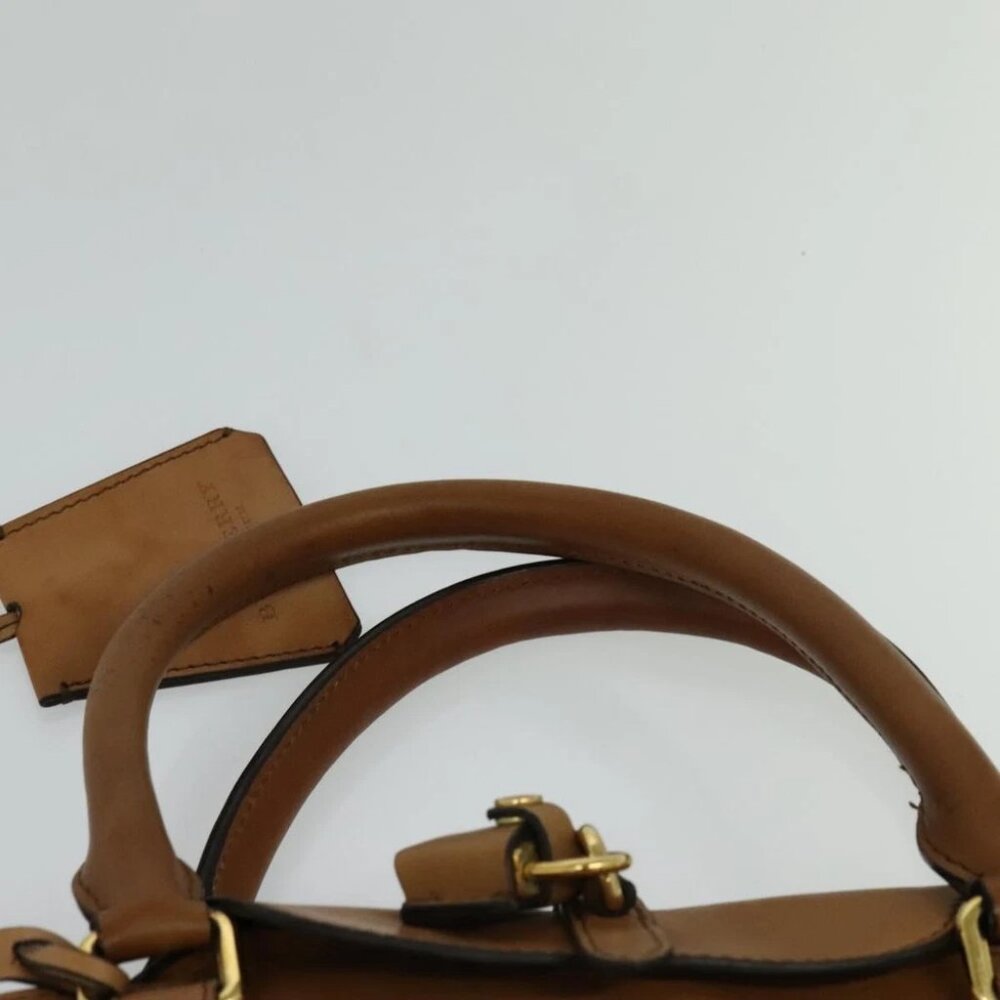 BURBERRY Hand Bag Leather 2way Beige Auth 113749V - Picture 9 of 15